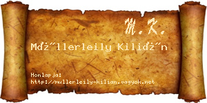 Müllerleily Kilián névjegykártya